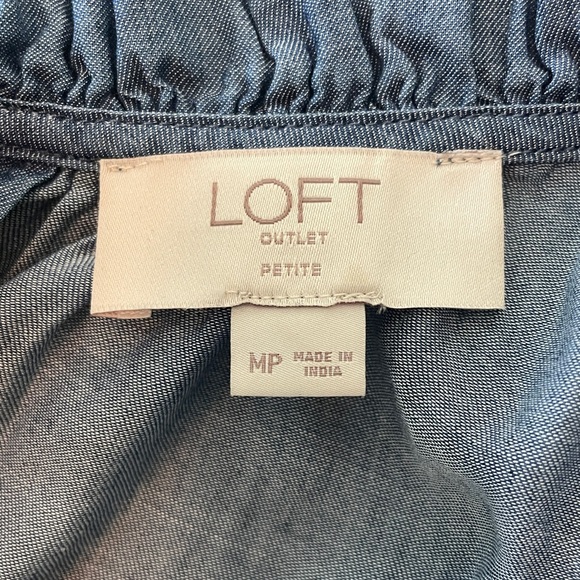 Blue Chambry Ruffle Sleeve Women's Top - Picture 4 of 5